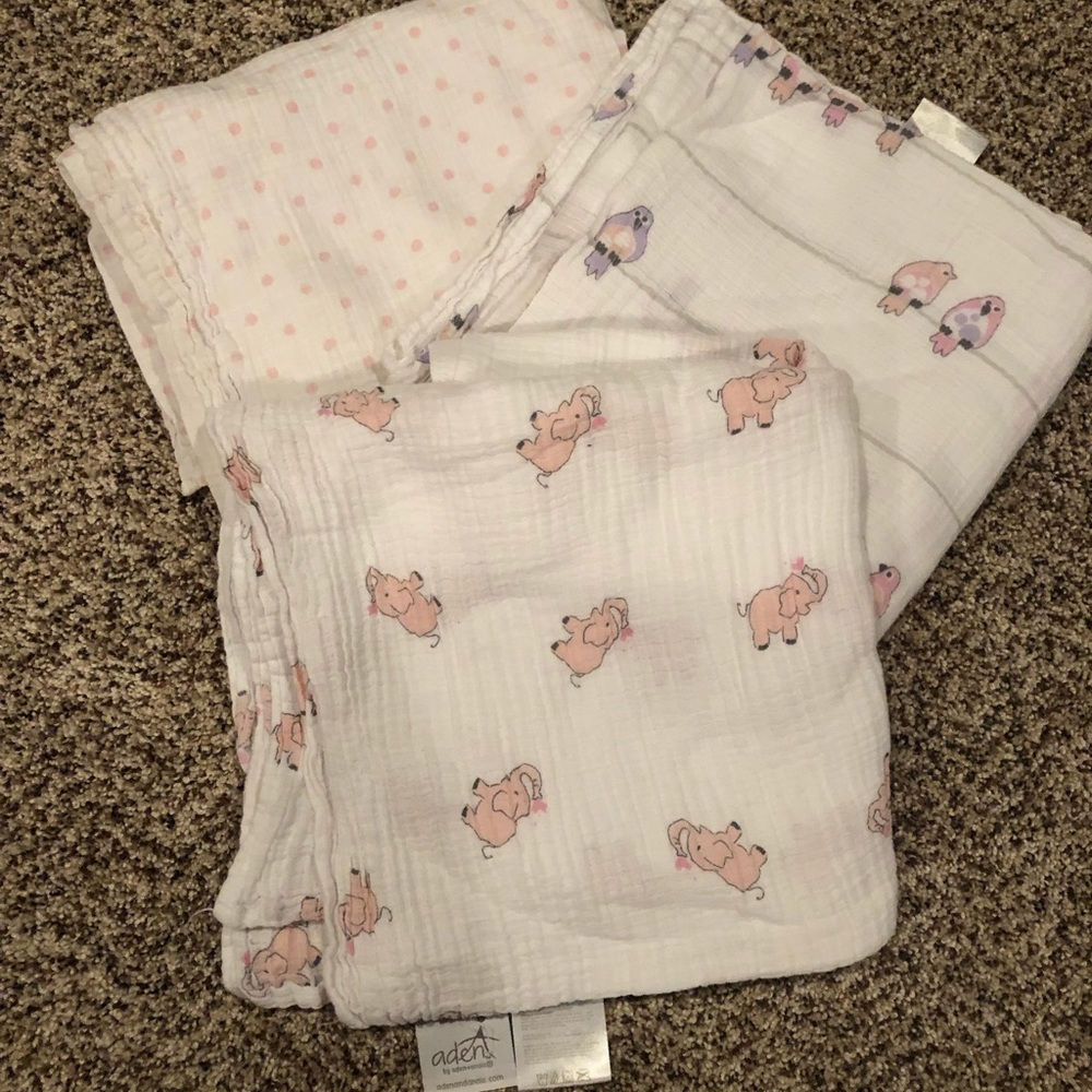 Aden swaddle baby blanket- price for all 3